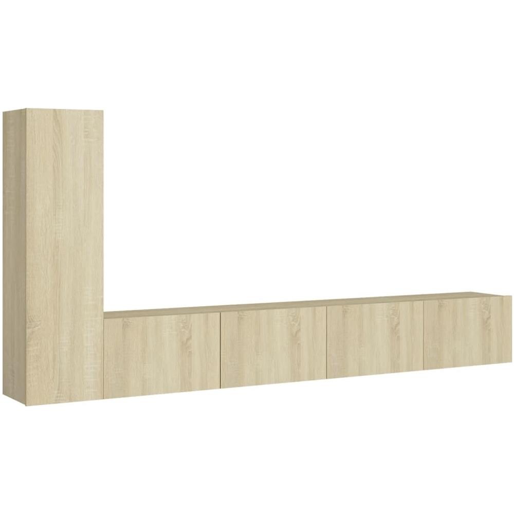 Set Porta Tv 3 Pz Rovere Sonoma In Truciolato - Foto 2