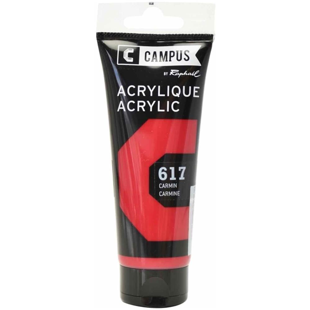 Pittura Acrilica 100 Ml - Rosso Carminio N°617 - Foto 1