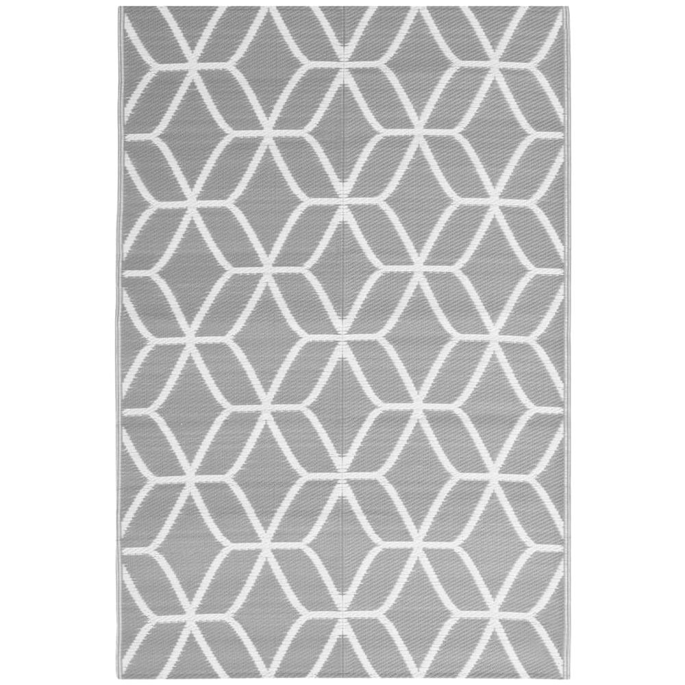 Tappeto Da Esterno Grigio 140x200 Cm In Pp - Foto 1