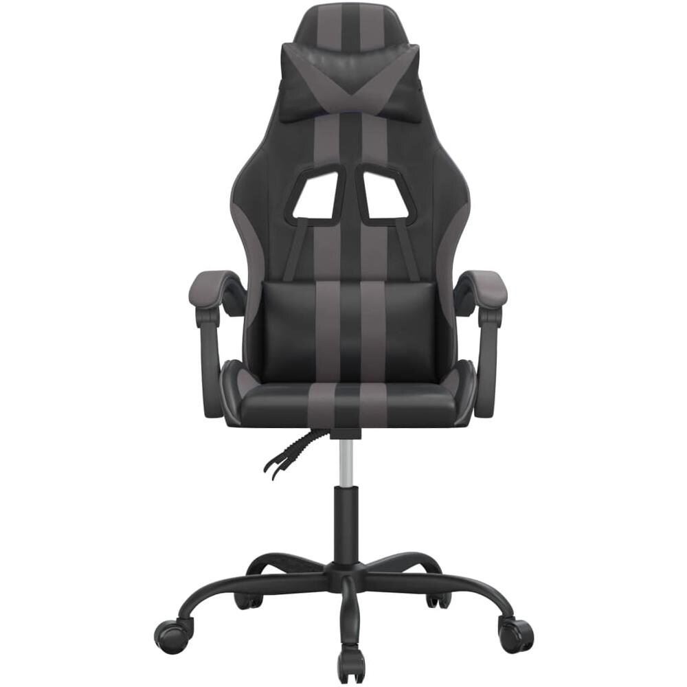 Sedia Da Gaming Nera E Grigia In Similpelle - Foto 3