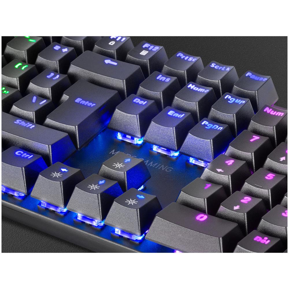 Tastiera Gaming USB Meccanica MK422 Retroilluminata Colore Nero (Layout Italiano) Switch Blu - Foto 4
