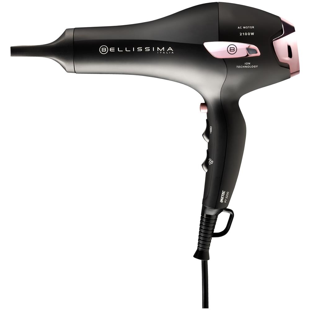 Asciugacapelli Professionale P7 3200 con Potenza 2100 W Colore Nero /Rosa - Foto 2