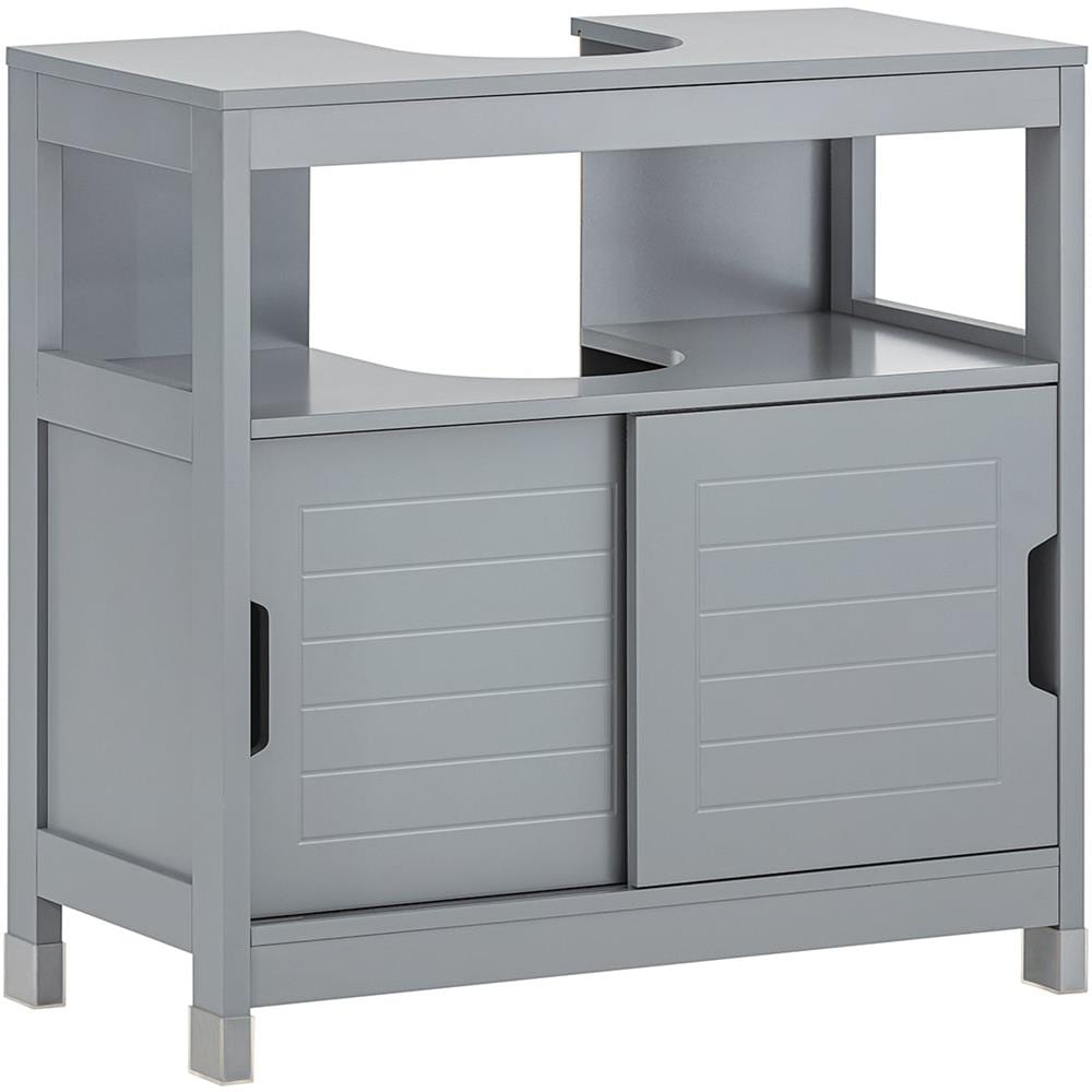 Mobile Sottolavabo Con Ante Scorrevoli 60x30x60cm Frg128-ii-sg - Foto 1