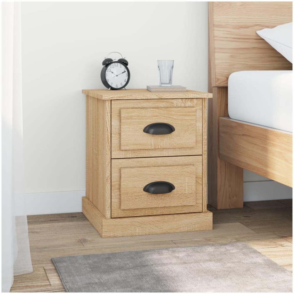 Comodino Rovere Sonoma 39x39x47,5 Cm In Legno Multistrato - Foto 1