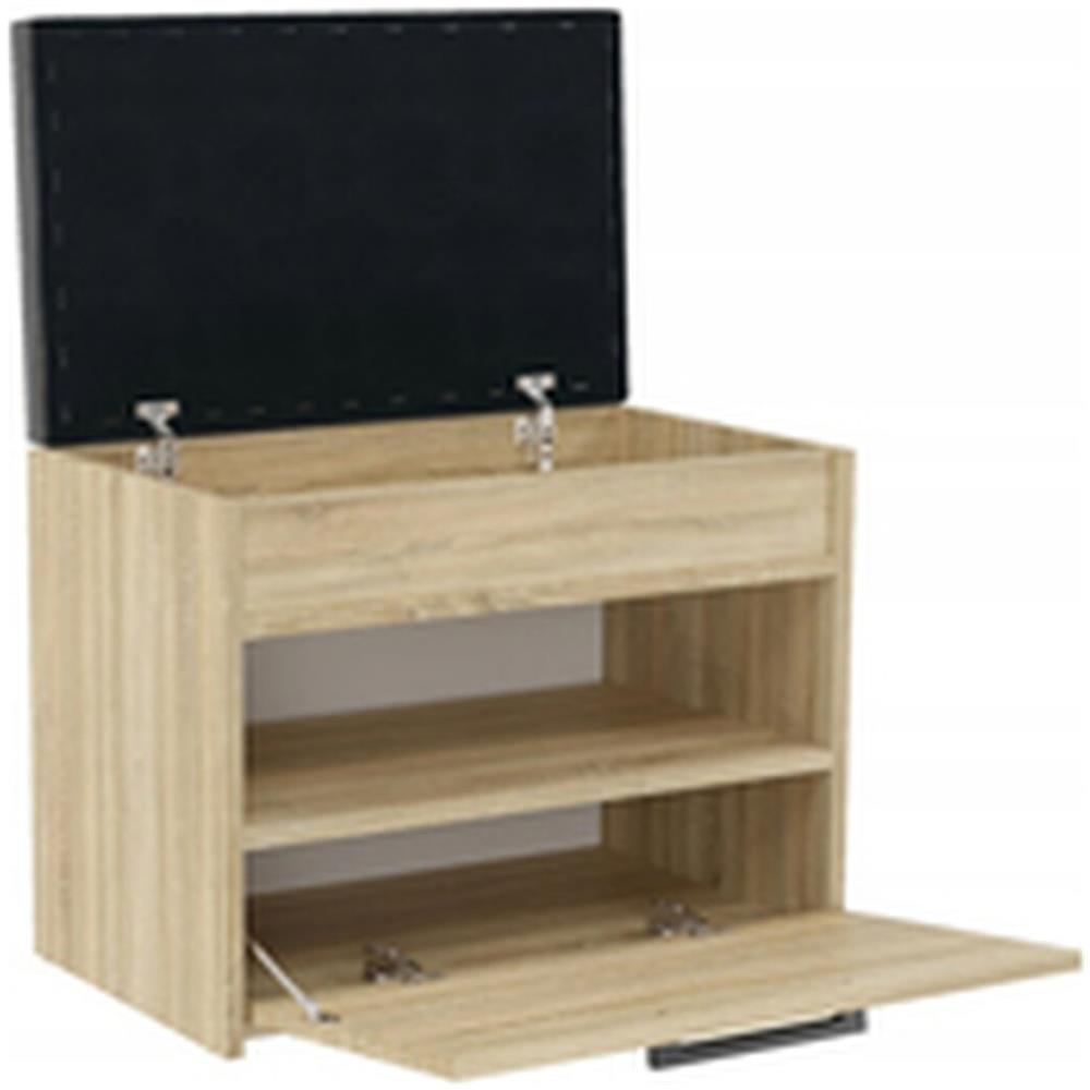 Parma Mini Sonoma Scarpiera Parma Mini Sonoma Nero Rovere Laminato Plastica Moderno - Foto 3
