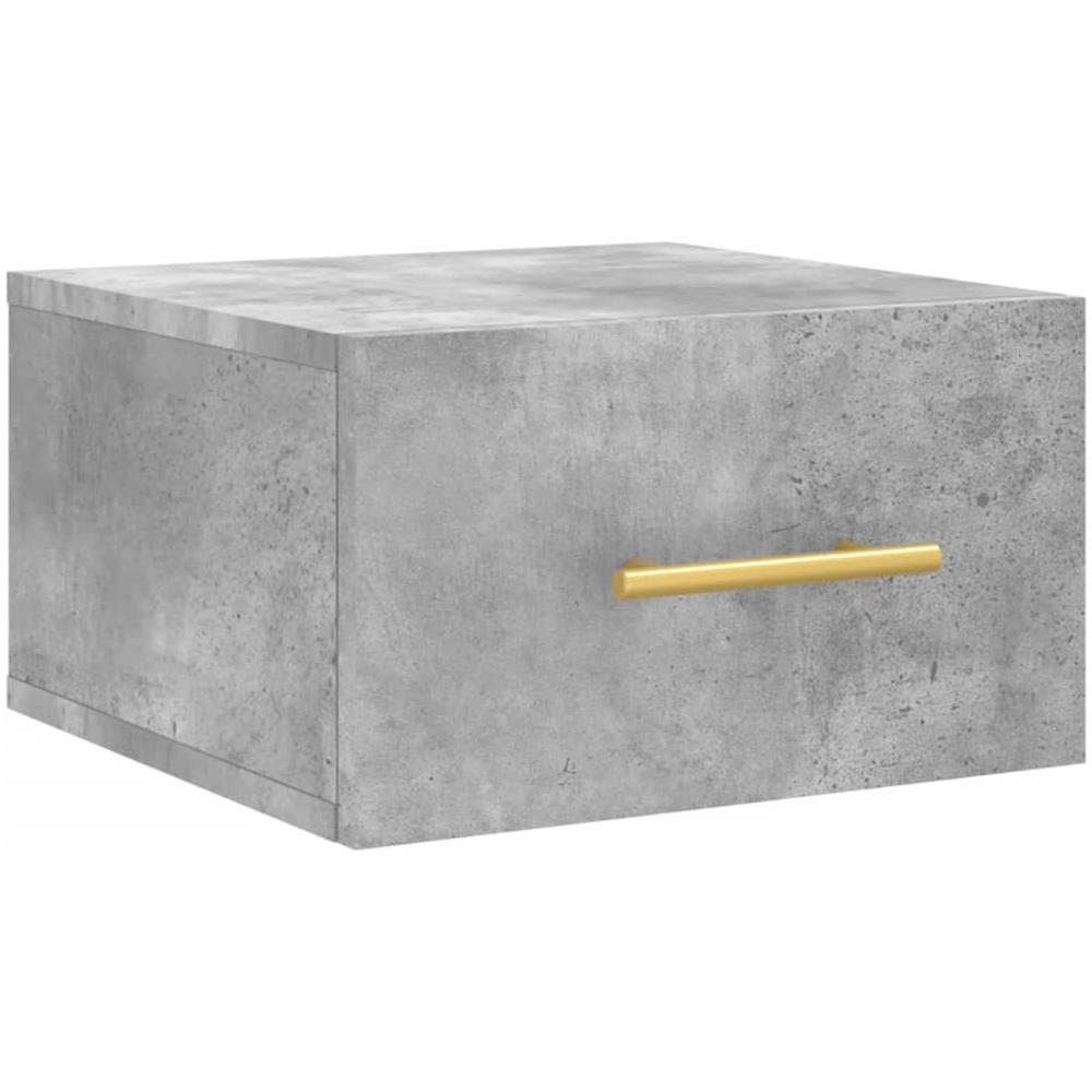 Comodino A Muro Grigio Cemento 35x35x20 Cm - Foto 2