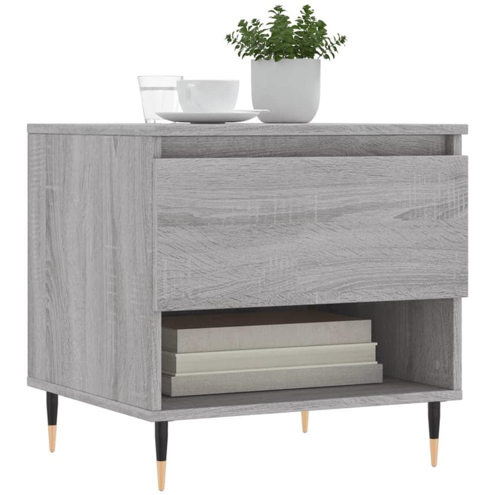 Tavolini Salotto 2pz Grigio Sonoma 50x46x50cm Legno Multistrato - Foto 3