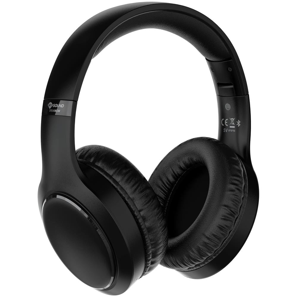 Speak Now Auricolare Wireless A Padiglione Musica e Chiamate Bluetooth Nero - Foto 1