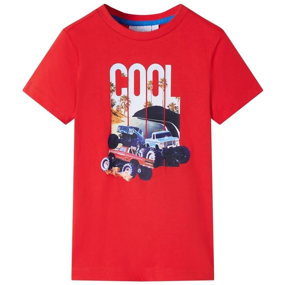 Maglietta per Bambini Auto Rossa 104 - Foto 1