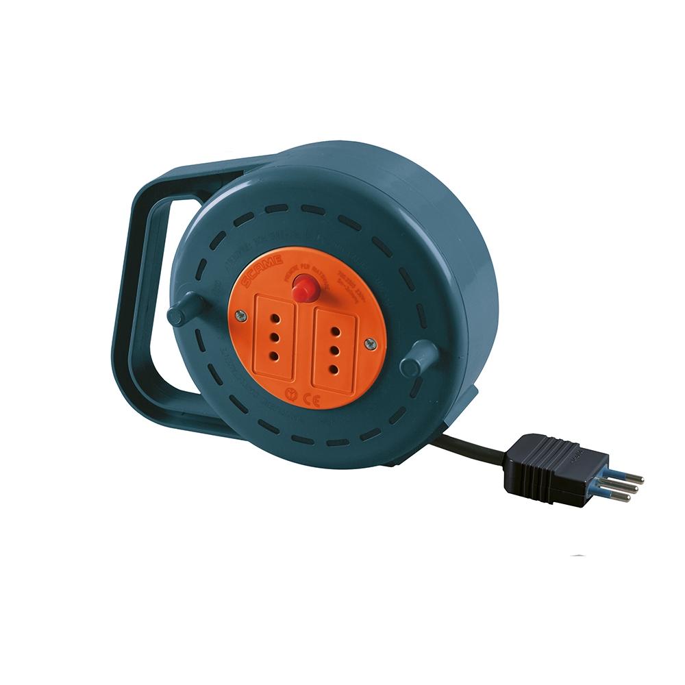 Avvolgicavo 5 Mt, Spina 10 A 2p+T, 2 Prese 10 A 2p+T - Foto 1