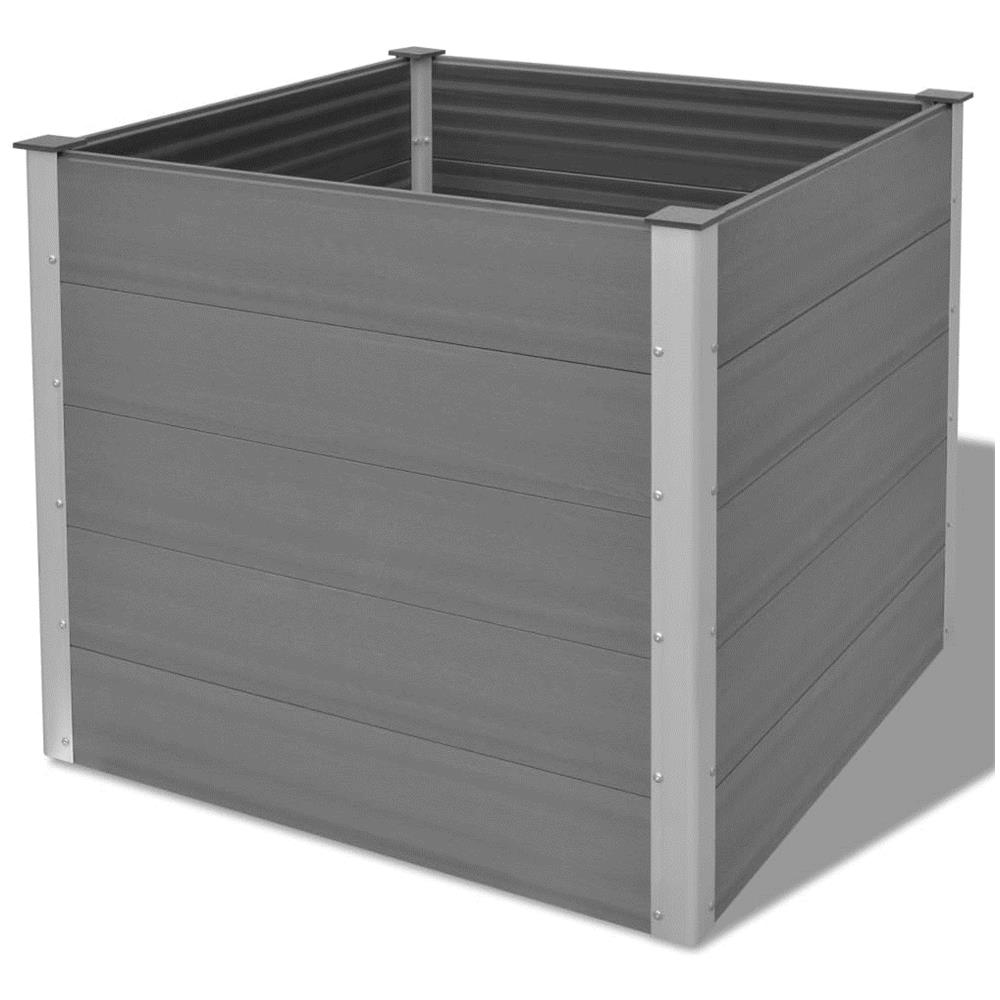 Fioriera Da Giardino In Wpc 100x100x91 Cm Grigia - Foto 8