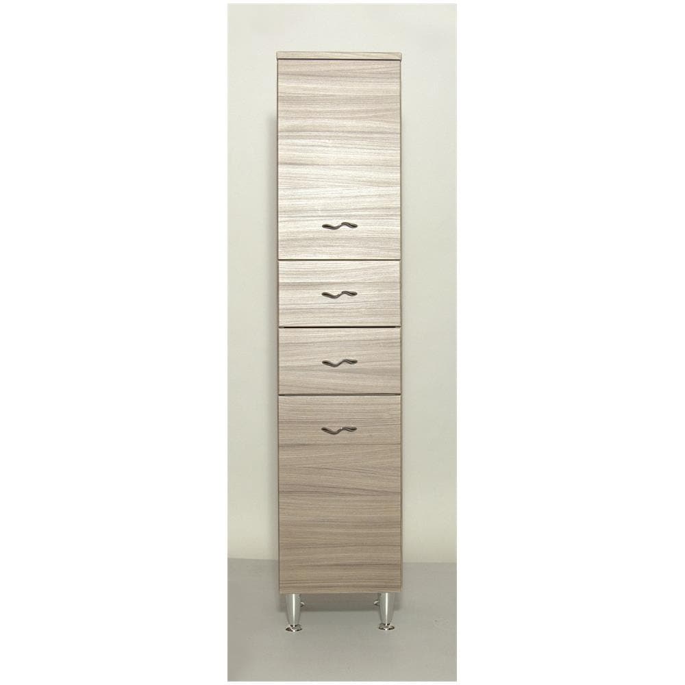 Kit Colonna Bagno Francesca 2 Ante + 2 Cassetti Cm 33x33x160h Finitura Olmo - Foto 1