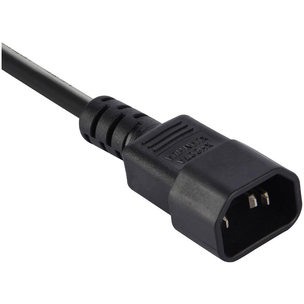 62067 Multipresa Per Ups Con 6 Posti Bivalenti 10/16a Con Interruttore Di Sicurezza, Spina Ingresso Tipo Vde C14, Cavo 1,5m, Nero - Foto 2