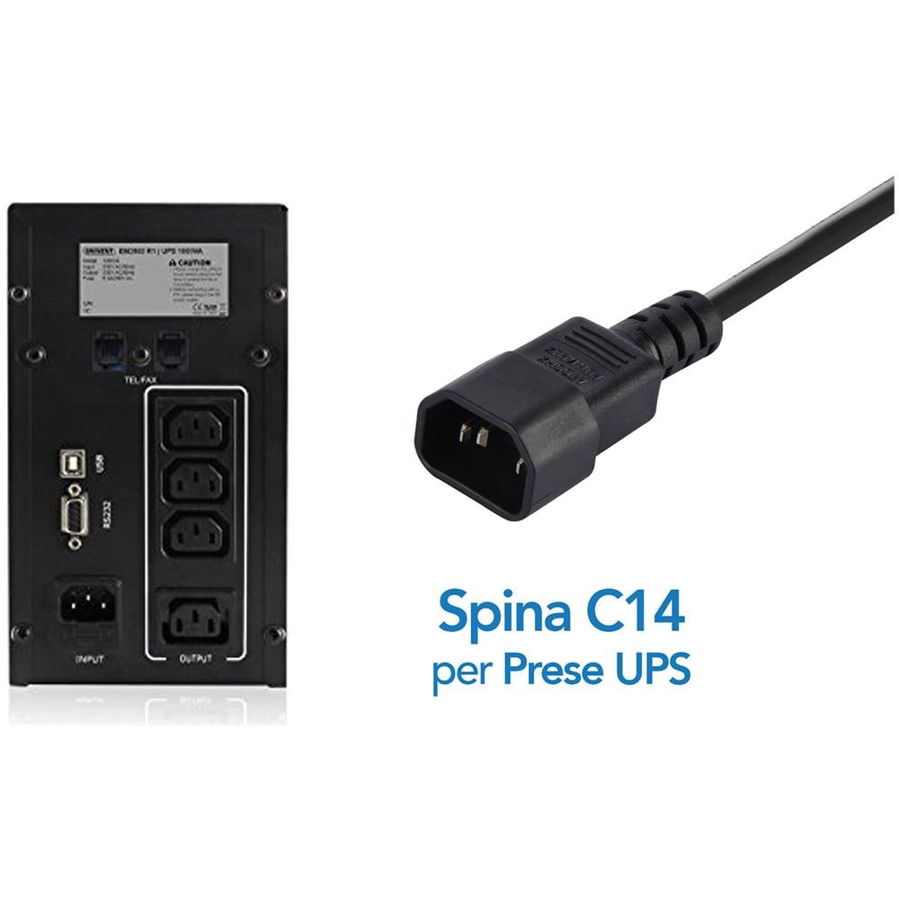 Electraline Multipresa 6 Posti - Ciabatta Con Prese Shuko E Protezione Bambini, Nero