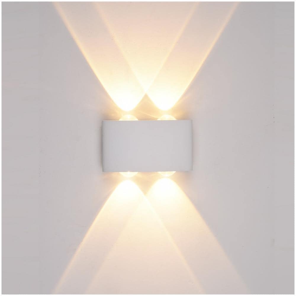 Applique Da Esterno Moderna A Led Bianco, Bianco Caldo 3000k 280lm, Ip54 - Foto 1