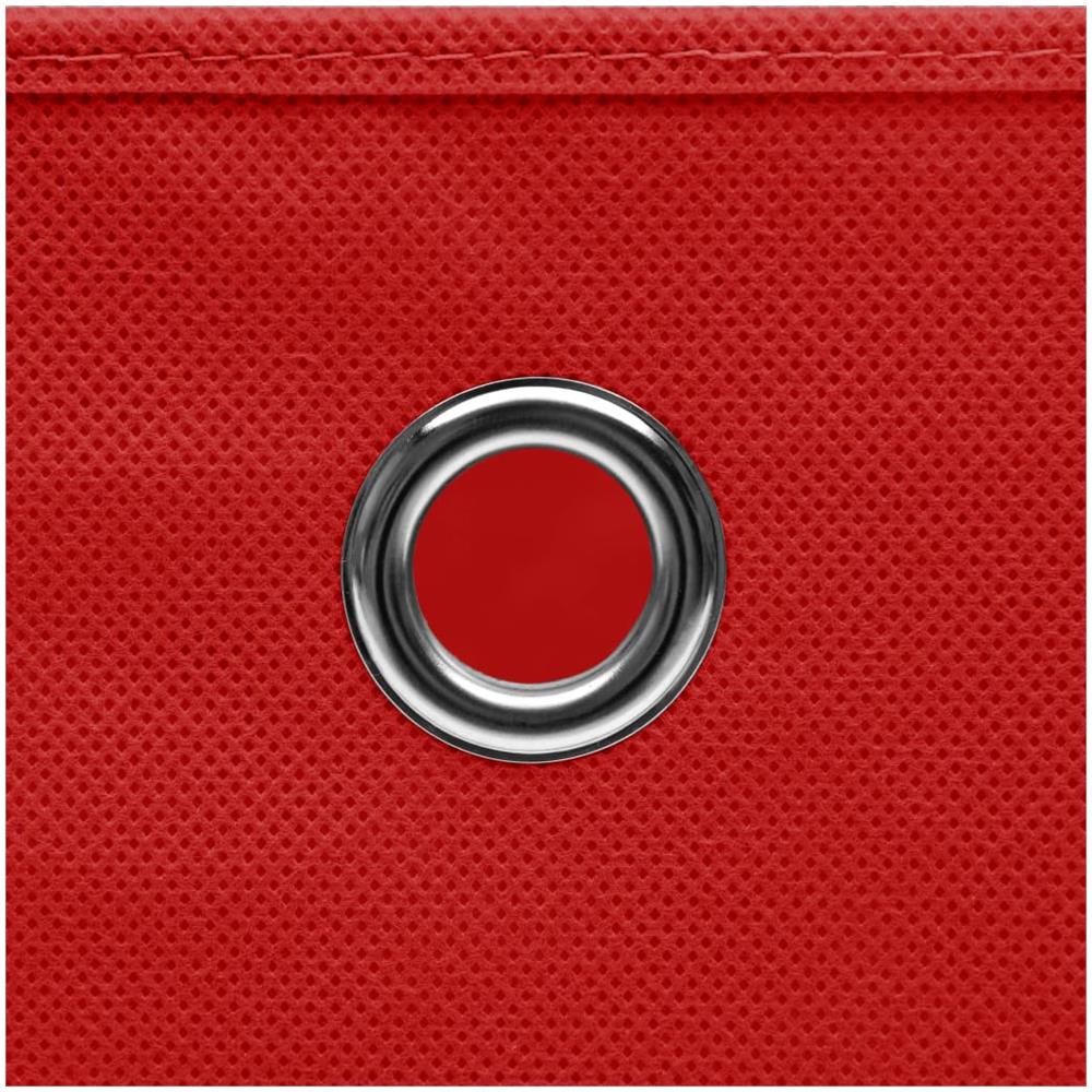Contenitori con Coperchi 10 pz 28x28x28 cm Rosso - Foto 3