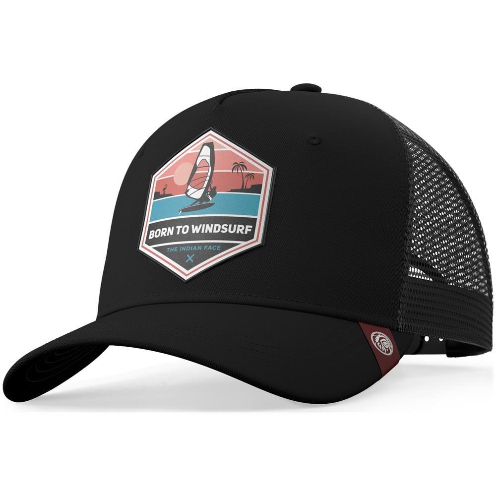Cappellino Trucker Born To Windsurf Giallo Per Uomini E Donne - Foto 1