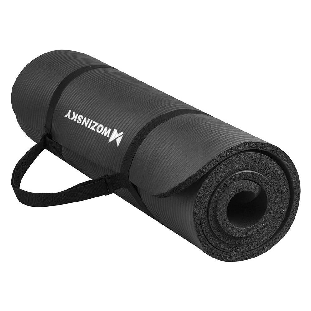 Tappetino Per Esercizi 181 Cm X 63 Cm X 1 Cm Yoga Pilates Nero (wnsp-blac) - Foto 1