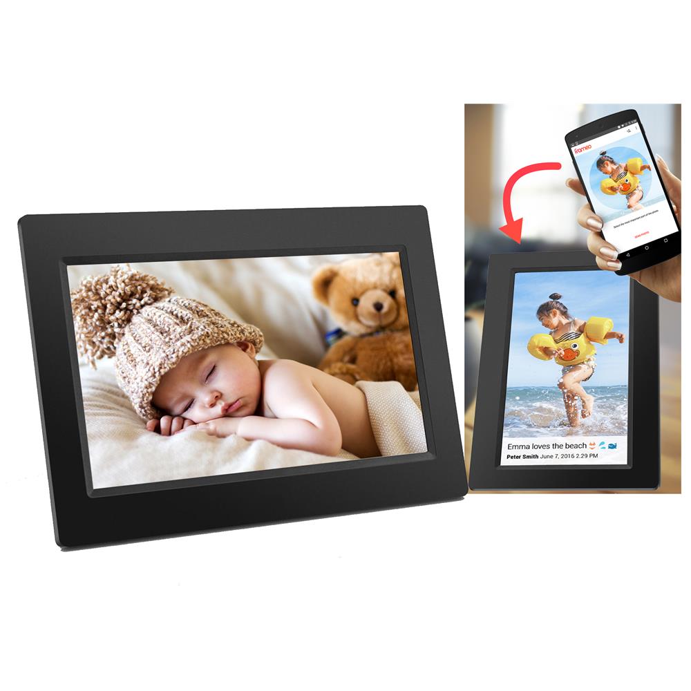 Denver PFF-1015B cornice per foto digitali Nero 25,6 cm (10.1") Touch screen Wi-Fi - Foto 2