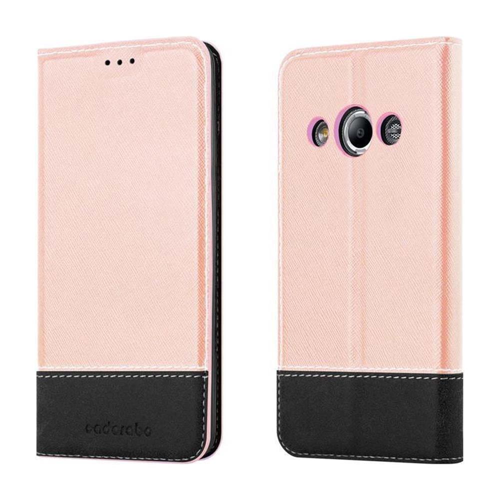 Custodia Compatibile Con Samsung Galaxy Xcover 3 In Oro Rosato Nero - Coperchio Protettiva Con Chiusura Magnetica, Funzione Stand E Tasca Per Le Carte - Foto 8