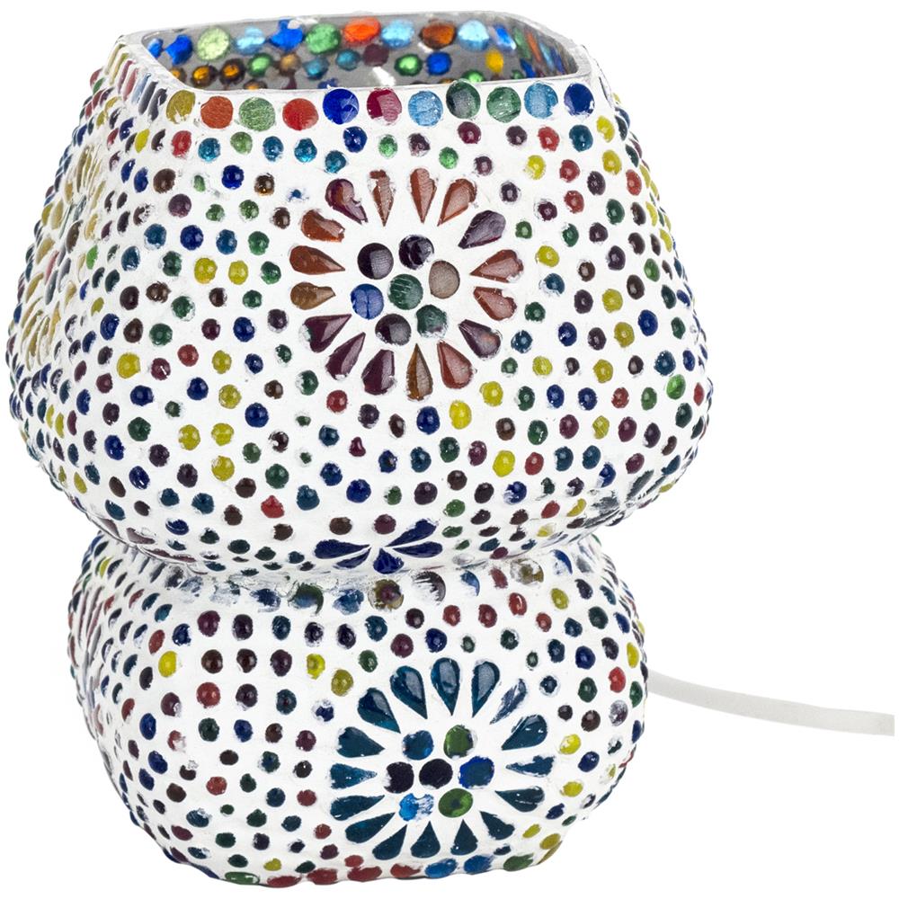 Lampada Da Tavolo 17x14 Cm Graffiti Mosaico Multicolore - Foto 1