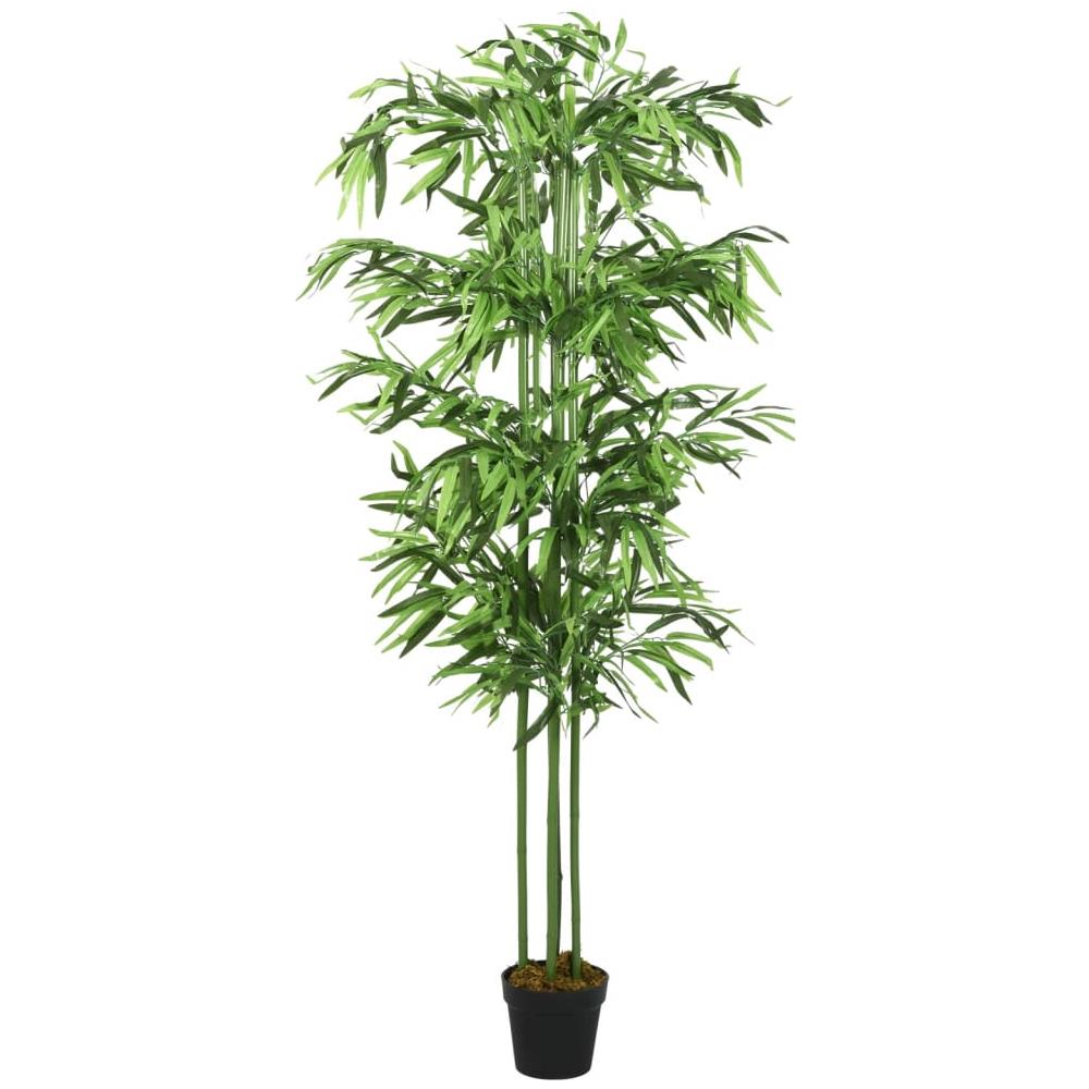 Albero Bambù Artificiale 576 Foglie 150 Cm Verde - Foto 1