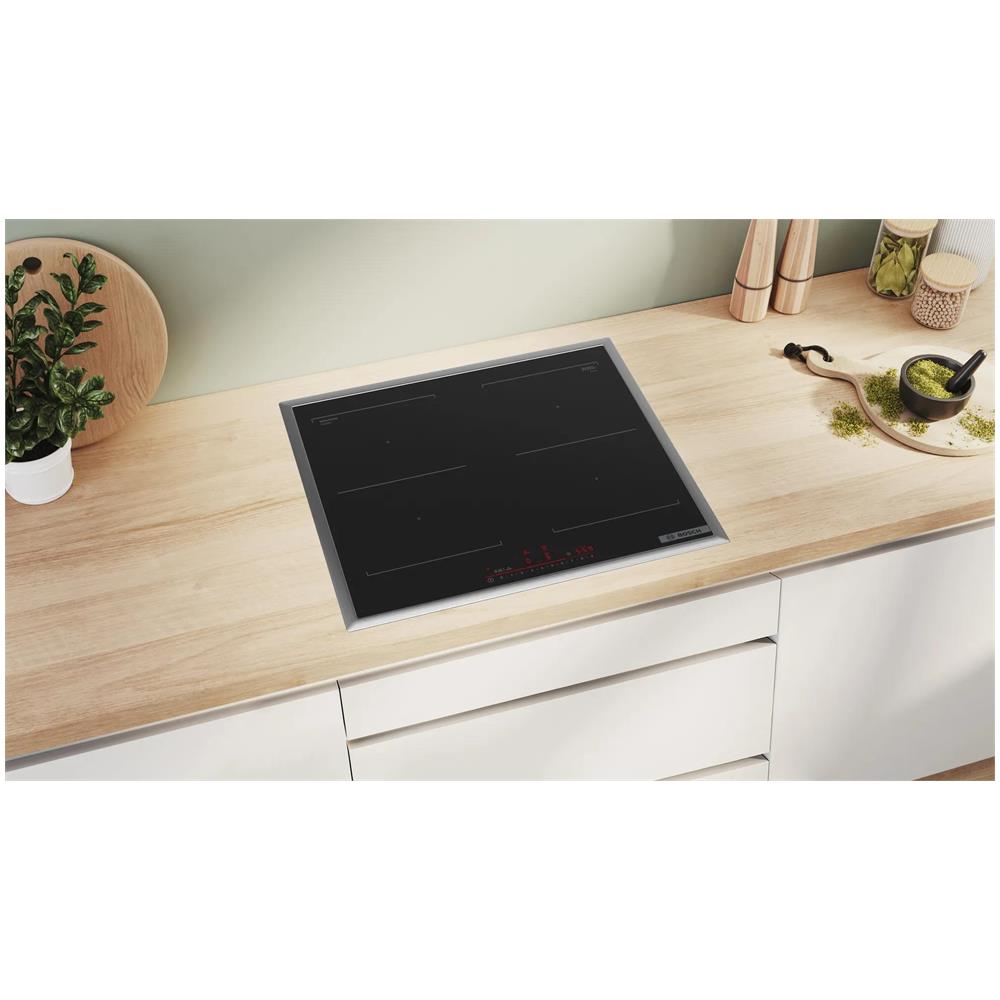 Serie 6 PVQ645HB1E piano cottura Nero Superficie piana 60 cm Piano cottura a induzione 4 Fornello (i) - Foto 4