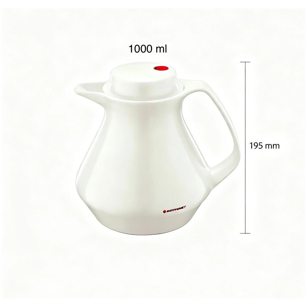 350 Borraccia termica 1L - Caraffa per caffè e tè - Senza BPA - Avorio - Foto 2
