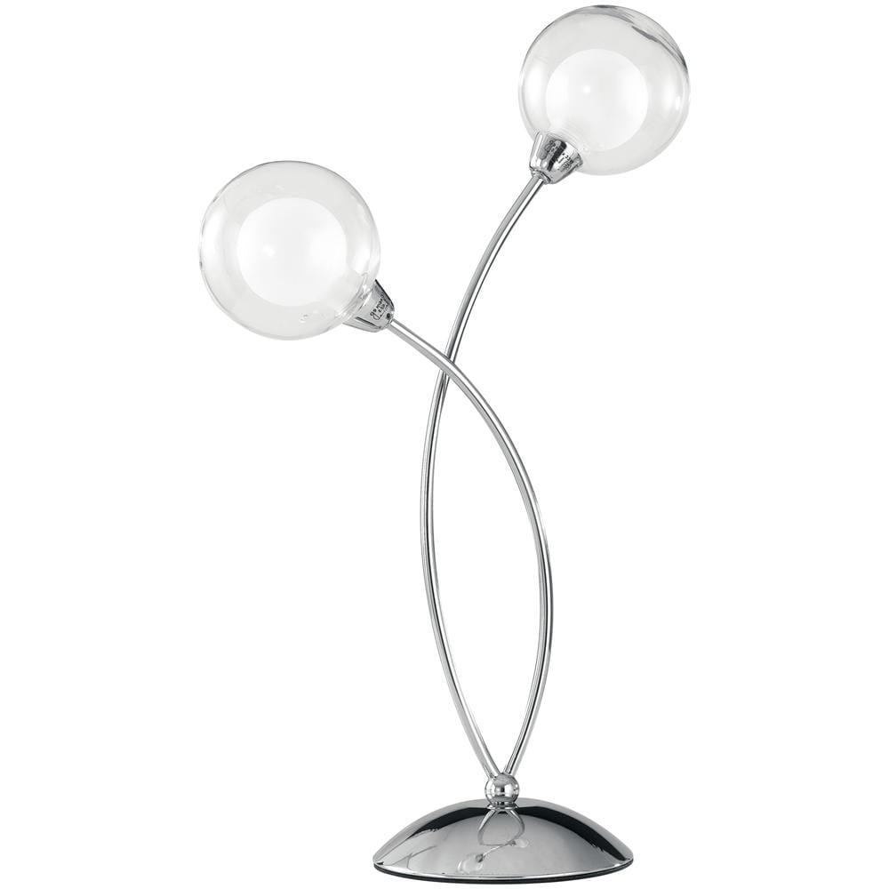 I-BLOG-L2 - Lampada da tavolo elegante con due bracci cromata 28 watt G9 - Foto 1