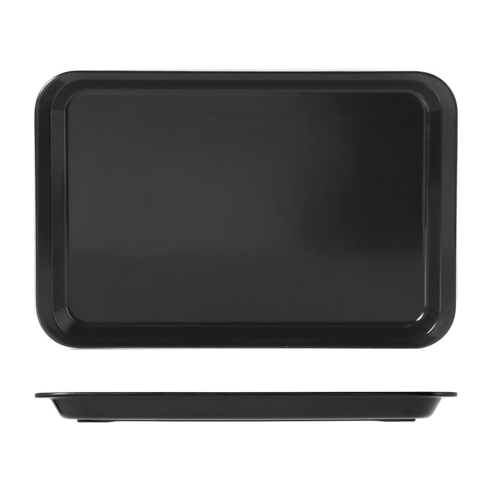 Vassoio Con Bordo Melamina 30x20x2nero Tavola - Foto 1