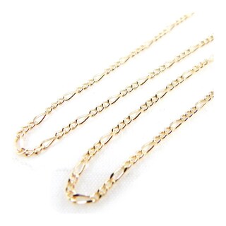 Les Poulettes Bijoux - Catena Lunga In Placcato Oro 3 Micron, Maglia Jaseron 2mm, 3 Lunghezze Disponibili