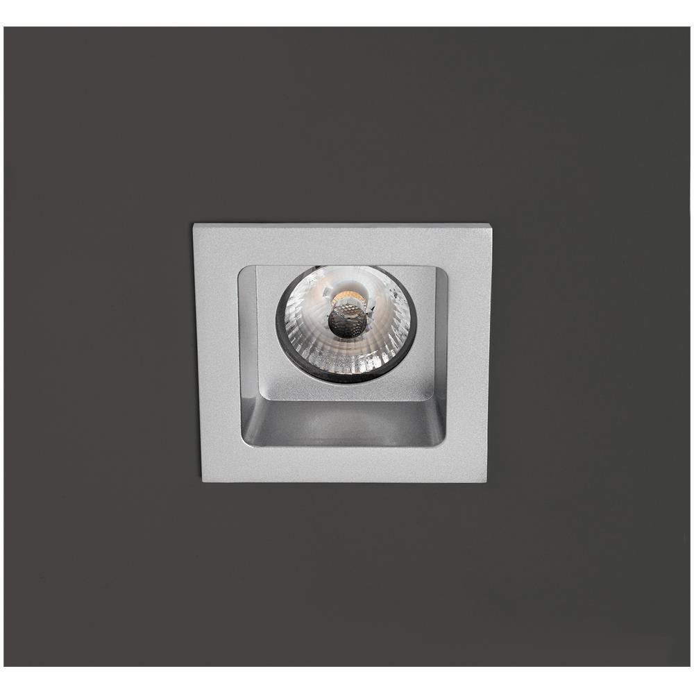 Faretto Ad Incasso Grigio Quadrato 8w Led - Foto 1
