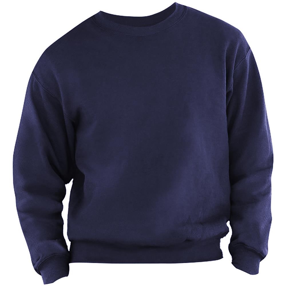 Felpa Girocollo Tinta Unita Uomo (xl) (blu Navy)  - Foto 1