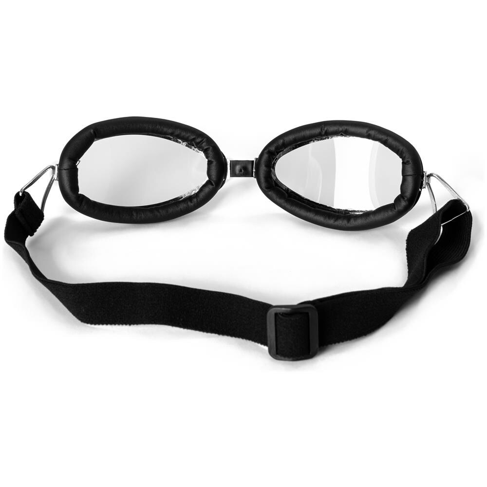 Occhiali Moto Sport Maschera Protezione Vintage Lenti Nero Argento
