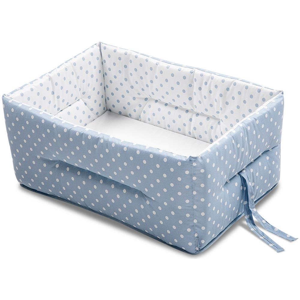 728.0088-02 Bebè Pois Riduttore Tessile Letto, Azzurro - Foto 1