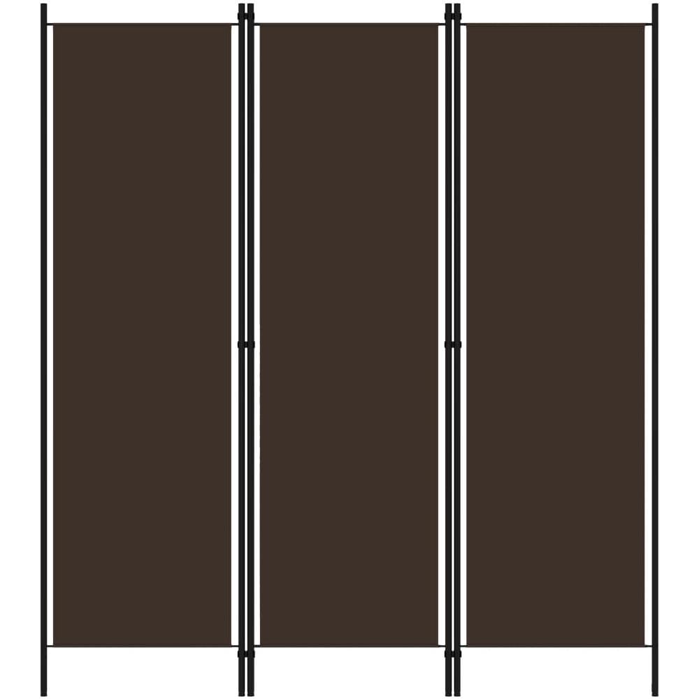 Paravento 3 Pannelli Marrone 150x180 Cm - Foto 1