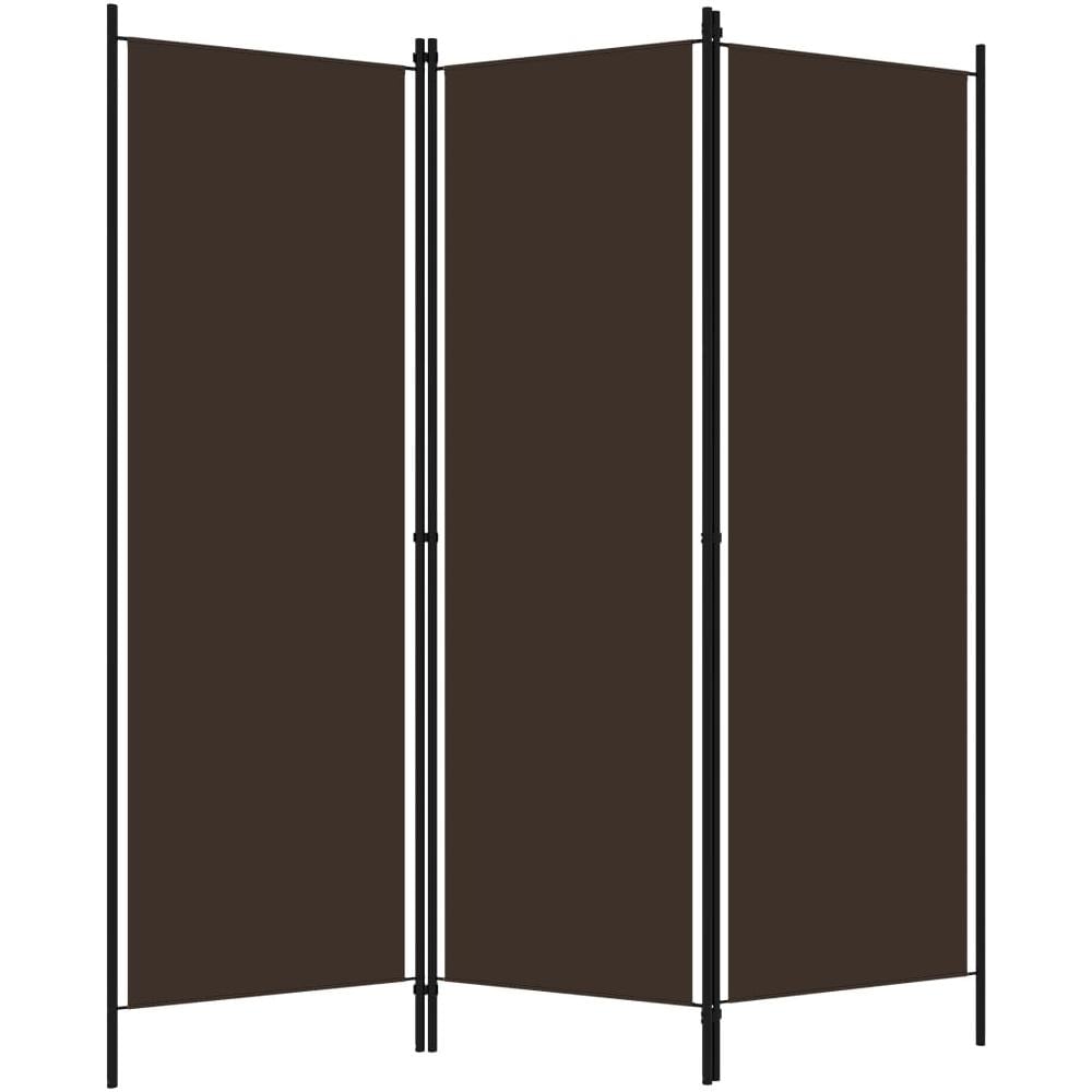 Paravento 3 Pannelli Marrone 150x180 Cm - Foto 2