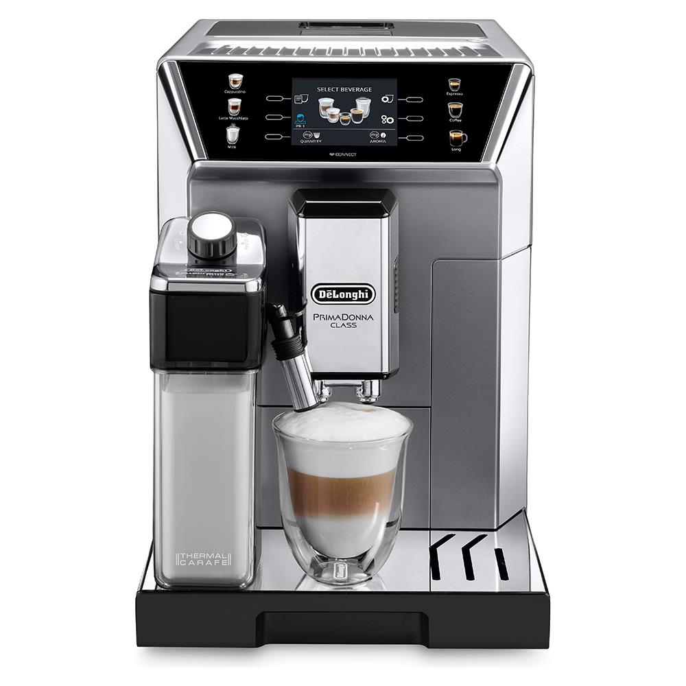 Macchina da Caffè Espresso Automatica PrimaDonna Class ECAM550.85.MS Serbatoio 2 Lt Potenza 1450 W Colore Metallico - Foto 1