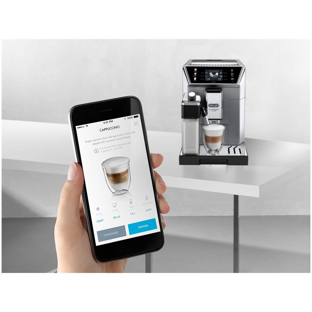 Macchina da Caffè Espresso Automatica PrimaDonna Class ECAM550.85.MS Serbatoio 2 Lt Potenza 1450 W Colore Metallico - Foto 6