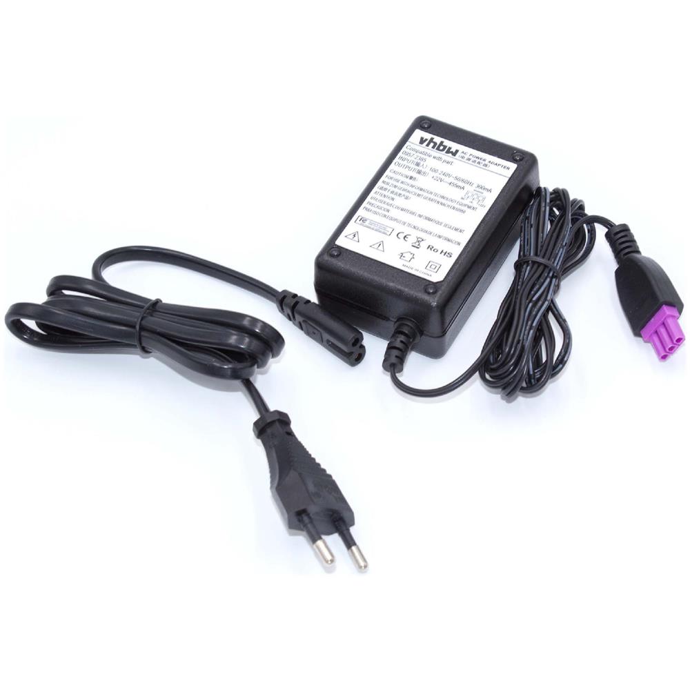 Vhbw Alimentatore Sostitutivo Per Stampanti HP 0957-2247 – 32V 2.5A, 200 Cm, Cavo Di Alimentazione Con Spina Europea, Nero