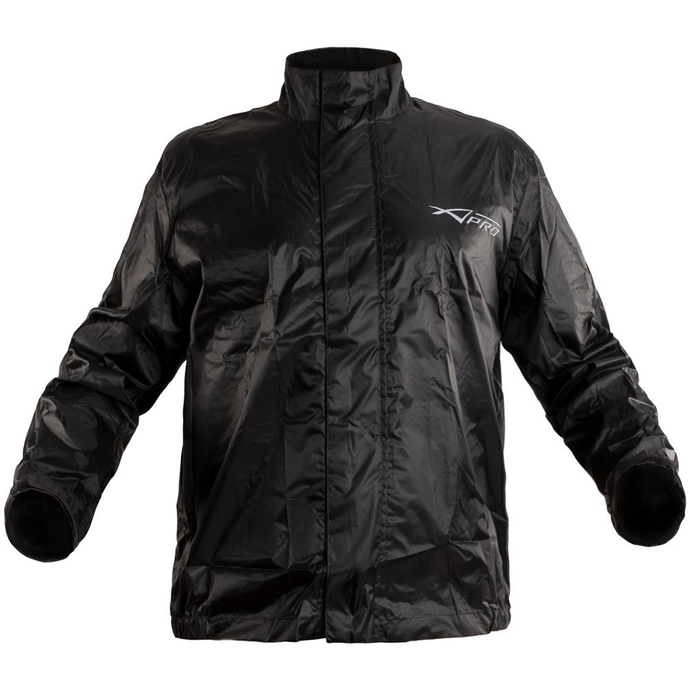 Tuta Moto Giacca Antipioggia Impermeabile Cappuccio Antiacqua Nero Xl - Foto 5