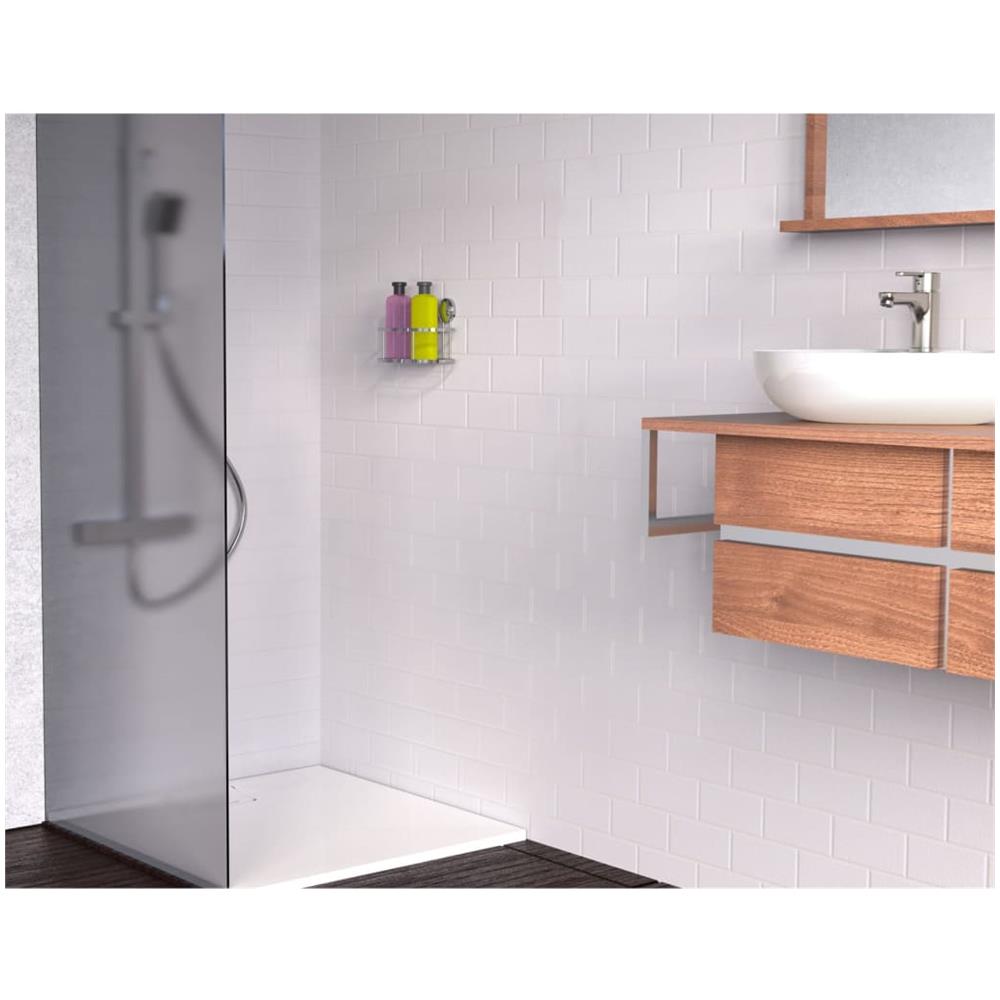 Cestino Doccia Cromato 22x11x13 cm - Foto 2