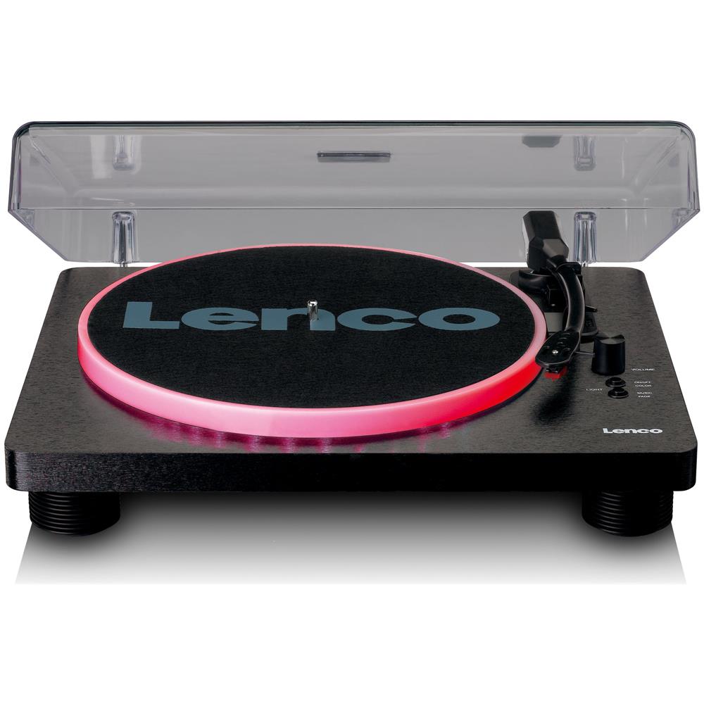 Lenco LS-50LEDBK piatto audio Giradischi con trasmissione a cinghia Nero Manuale - Foto 1