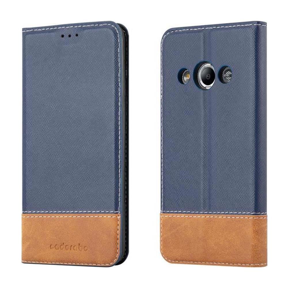 Cadorabo Custodia Compatibile Con Samsung Galaxy Xcover 3 In Blu Scuro Marrone - Coperchio Protettiva Con Chiusura Magnetica, Funzione Stand E Tasca Per Le Carte - Foto 8