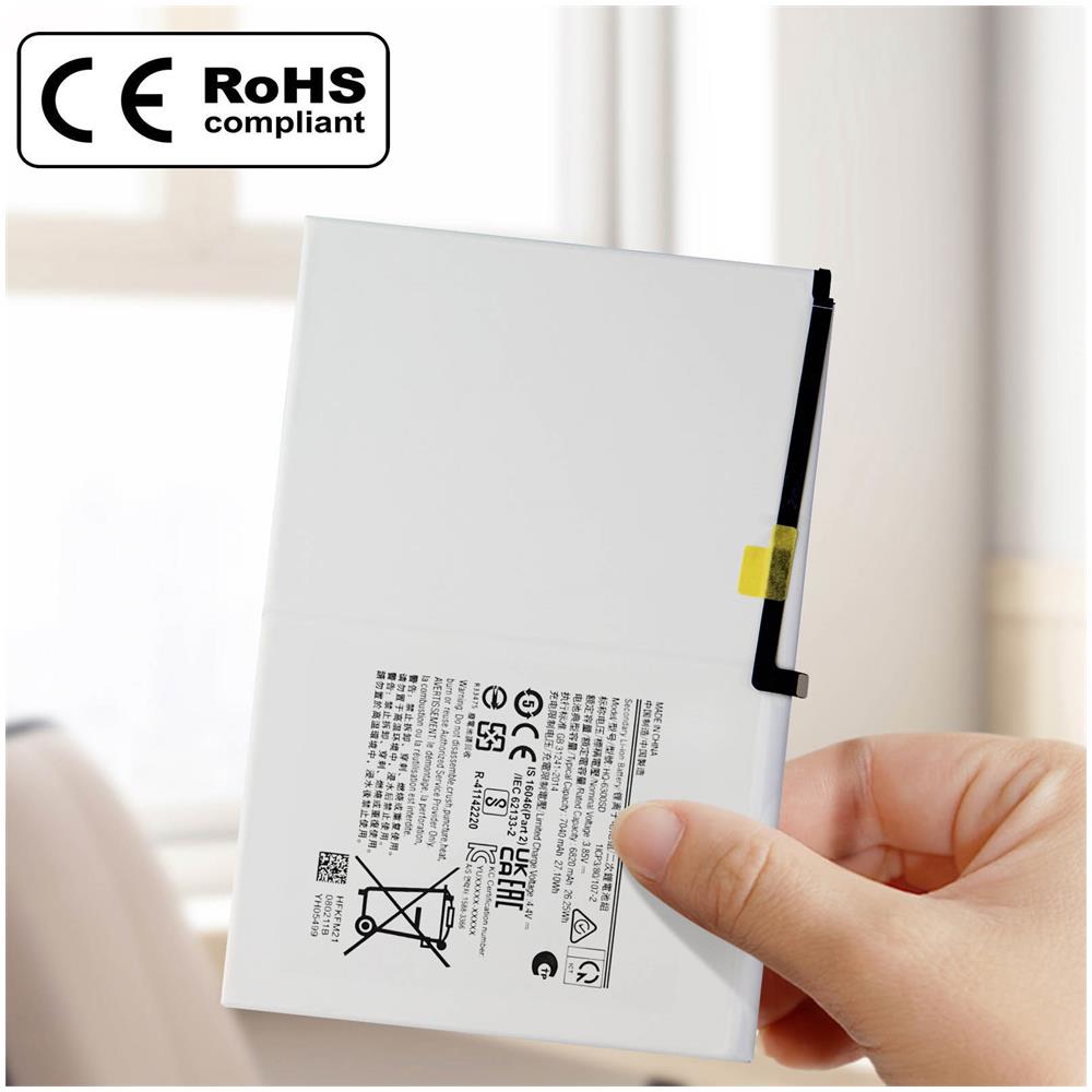 Batteria interna Galaxy Tab A8 10.5 2021 7040 mAh compatibile bianca - Foto 3