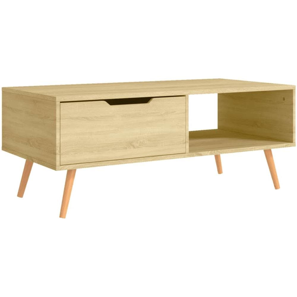 Tavolino Salotto Rovere Sonoma 100x49,5x43 cm Legno Multistrato - Foto 2