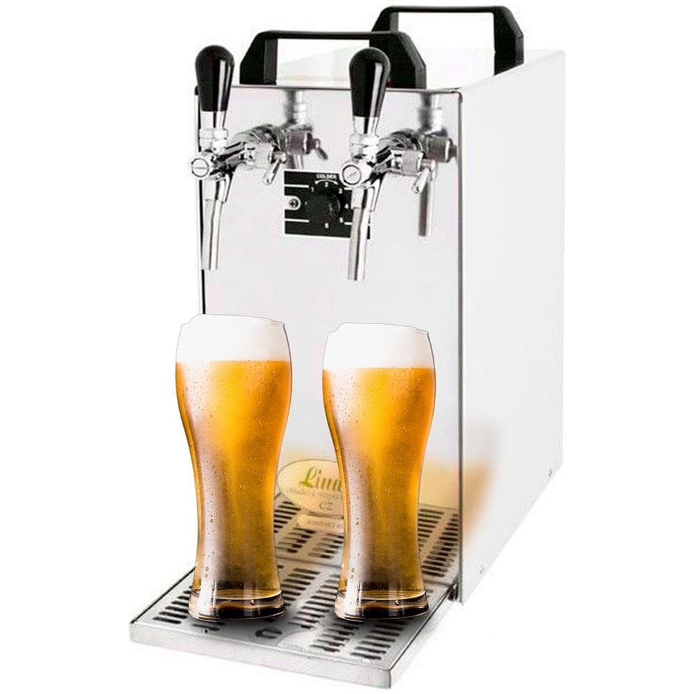Spillatore Birra Kontakt 40 Raffreddatore A Secco A 2 Linee, Raffreddatore A Flusso 50 Litri / H, Green Line - Foto 3