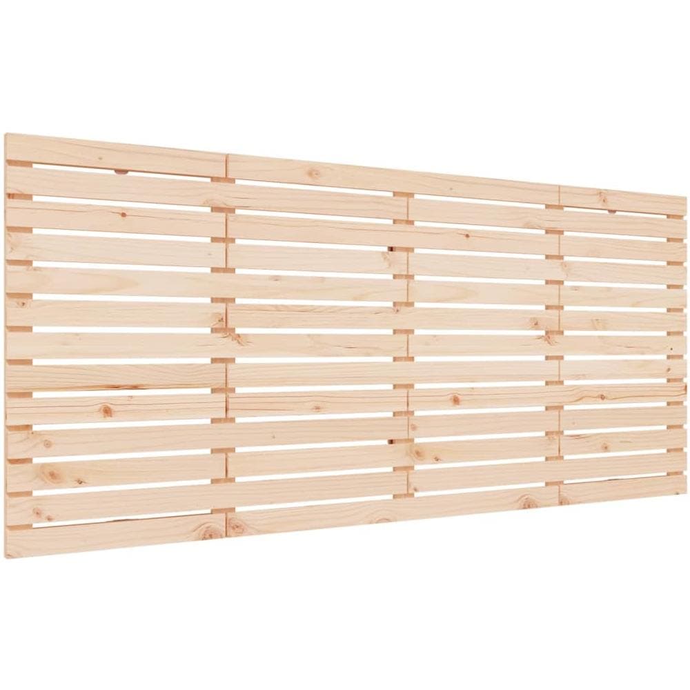 Testiera Da Parete 206x3x91,5 Cm In Legno Massello Di Pino - Foto 2