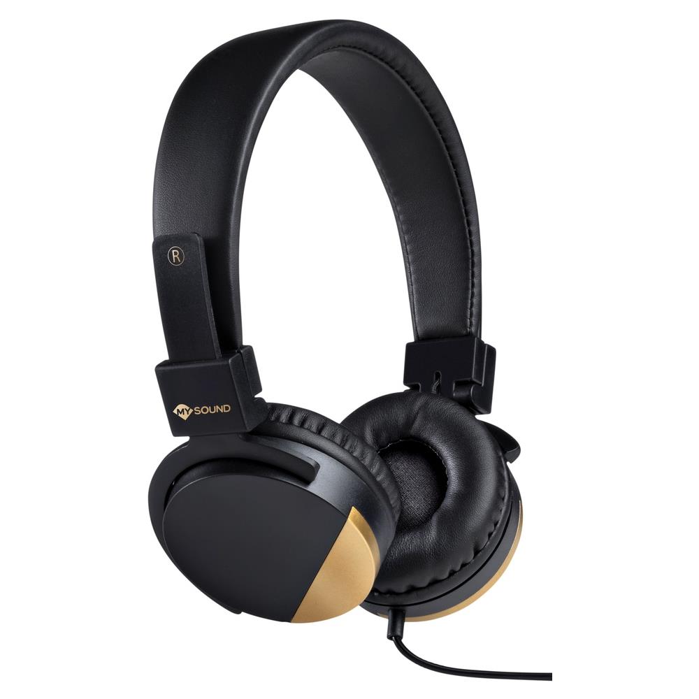 MySound Speak Metal Auricolare Cablato A Padiglione Musica e Chiamate Nero - Foto 1