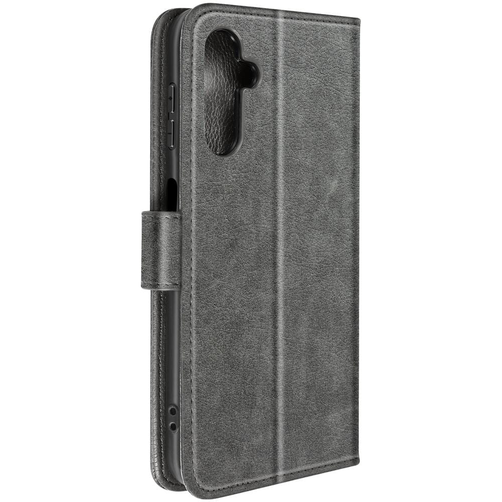 Custodia Per Samsung A14 4g E 5g, Copertina Portacarte Funzione Supporto Grigia - Foto 1